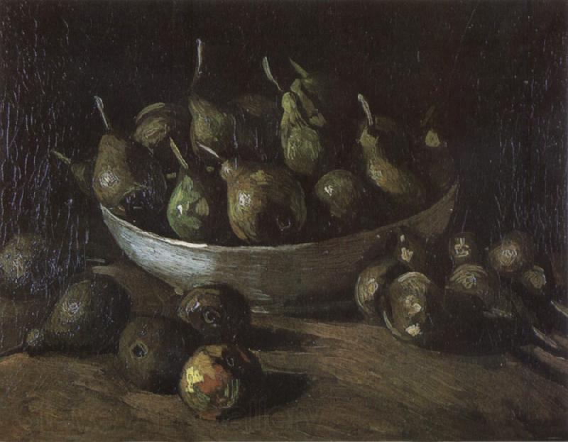 Vincent Van Gogh Still life with an Earthen Bowl and Pears (nn04) Germany oil painting art